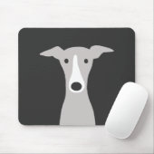Cute Greyhound (Italiaanse Greyhound) of Whippet D Muismat (Met muis)