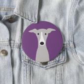 Cute Greyhound (Italiaanse Greyhound) of Whippet D Ronde Button 4,0 Cm (In situ)