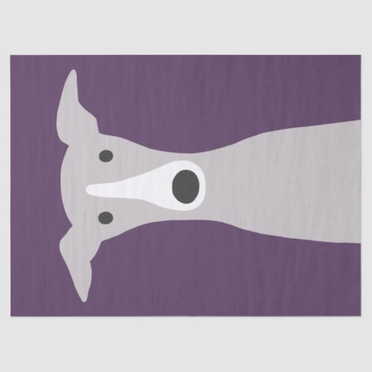 Cute Greyhound (Italiaanse Greyhound) of Whippet D Tissuepapier (Voorkant)