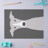 Cute Greyhound (Italiaanse Greyhound) of Whippet D Tissuepapier (Craft)