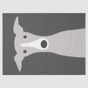 Cute Greyhound (Italiaanse Greyhound) of Whippet D Tissuepapier