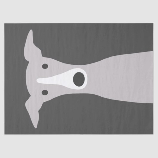 Cute Greyhound (Italiaanse Greyhound) of Whippet D Tissuepapier (Voorkant)