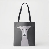 Cute Greyhound (Italiaanse Greyhound) of Whippet D Tote Bag (Voorkant)