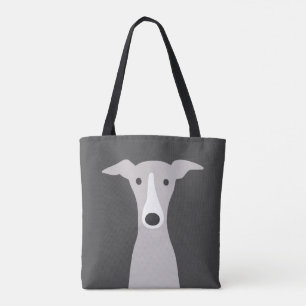 Cute Greyhound (Italiaanse Greyhound) of Whippet D Tote Bag