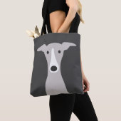Cute Greyhound (Italiaanse Greyhound) of Whippet D Tote Bag (Dichtbij)