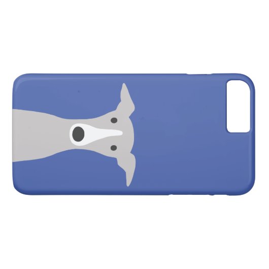 Cute Greyhound Italy Greyhound of Whippet Dog Case-Mate iPhone Case (Achterkant (Horizontaal))