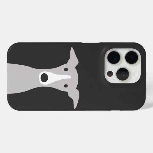 Cute Greyhound Italy Greyhound of Whippet Dog Case-Mate iPhone Case (Achterkant (horizontaal))