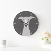Cute Greyhound Italy Greyhound of Whippet Dog Grote Klok (Huis)