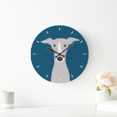 Cute Greyhound Italy Greyhound of Whippet Dog Grote Klok (Huis)