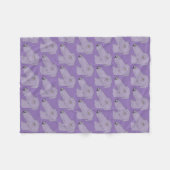 Cute greyhound-patroon fleece deken (Voorkant (Horizontaal))
