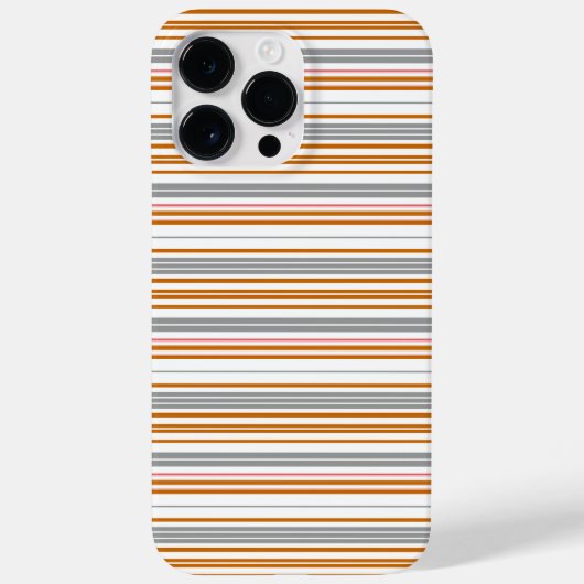 Cute grijs bruine strepen Case-Mate iPhone case (Achterkant)
