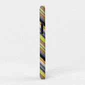 Cute grijs gele oranje aztec patronen Case-Mate iPhone case (Achterkant/rechts)