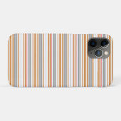 Cute grijze bruine strepen Case-Mate iPhone case (Achterkant (horizontaal))