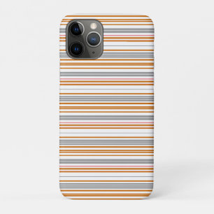 Cute grijze bruine strepen Case-Mate iPhone case