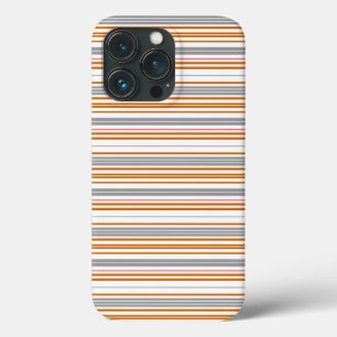 Cute grijze bruine strepen Case-Mate iPhone case