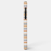 Cute grijze bruine strepen Case-Mate iPhone case (Achterkant/links)