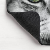 Cute Grijze Kitty Kat Gezicht Muismat (Hoek)