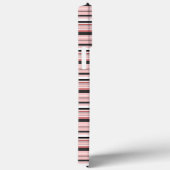 Cute grijze roze strepen Case-Mate iPhone case (Achterkant / Rechts)