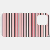 Cute grijze roze strepen Case-Mate iPhone case (Achterkant (horizontaal))