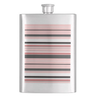Cute grijze roze strepen flacon