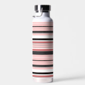 Cute grijze roze strepen waterfles (Rechts)