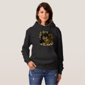 Cute Grim Reaper Girl and Dog Spooky Forest Night Hoodie (Voorkant volledig)
