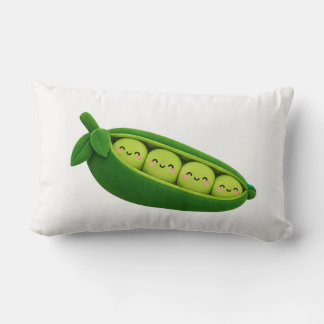 Cute Groene Erwt Peul Kussen Ontwerp – Kawaii Groe