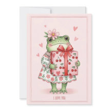 Cute Groene Kikker in Bloemige Jurk