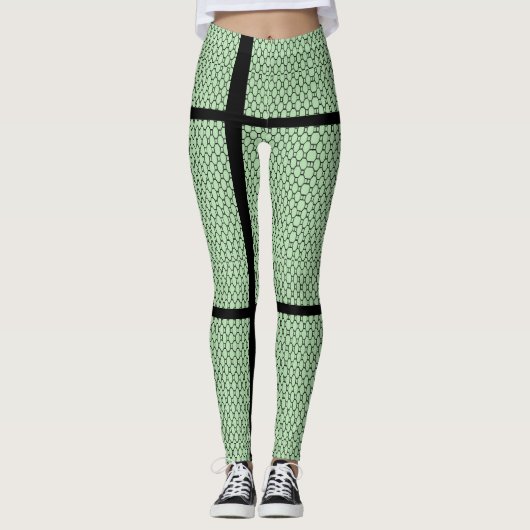 Cute Groene Leggings (Voorkant)