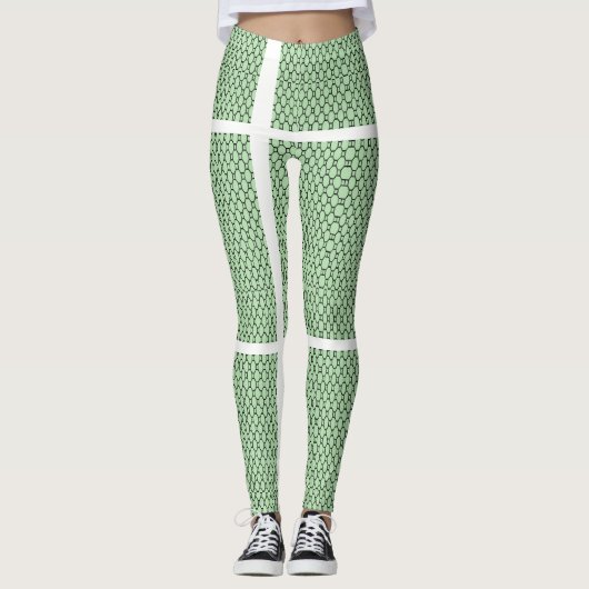 Cute Groene Leggings (Voorkant)