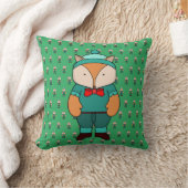 Cute groene vos kussen (Deken)
