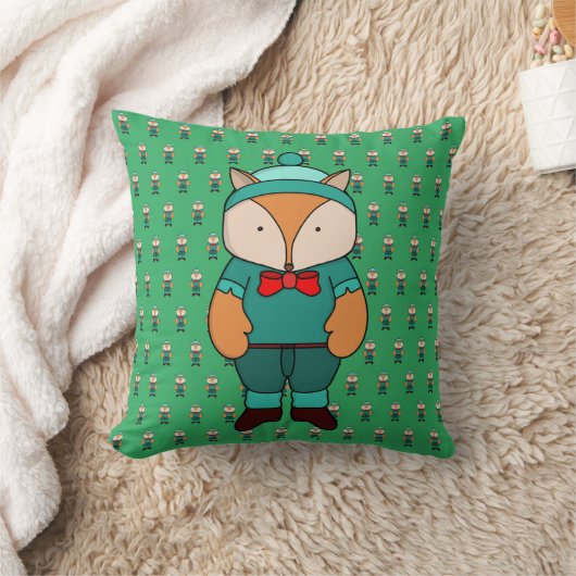 Cute groene vos kussen (Deken)