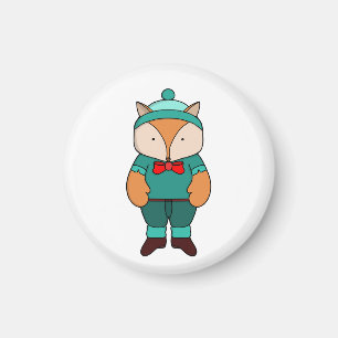 Cute groene vos magneet