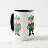 Cute groene vos mok (Voorkant links)