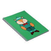 Cute groene vos notitieboek (Rechterzijde)