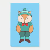 Cute groene vos post-it® notes (Voorkant)