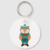 Cute groene vos sleutelhanger (Voorkant)