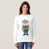 Cute groene vos trui (Voorkant volledig)