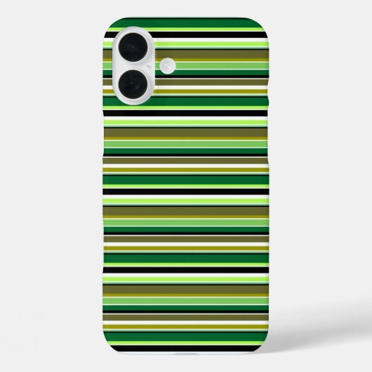 Cute groene witte strepen Case-Mate iPhone case (Achterkant)