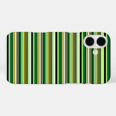Cute groene witte strepen Case-Mate iPhone case (Achterkant (horizontaal))