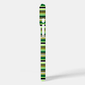 Cute groene witte strepen Case-Mate iPhone case (Achterkant / Links)