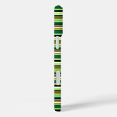 Cute groene witte strepen Case-Mate iPhone case (Achterkant / Rechts)