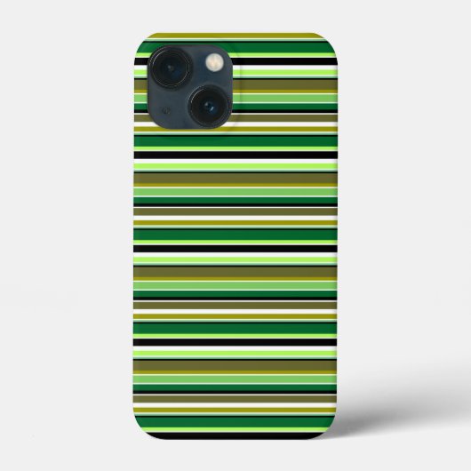 Cute groene witte strepen Case-Mate iPhone case (Achterkant)