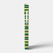 Cute groene witte strepen Case-Mate iPhone case (Achterkant / Links)