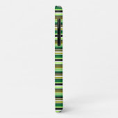 Cute groene witte strepen Case-Mate iPhone case (Achterkant/links)