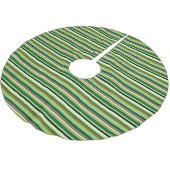 Cute groene witte strepen kerstboom rok (Gekanteld)