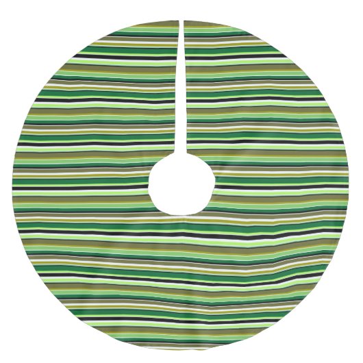 Cute groene witte strepen kerstboom rok (Voorkant)