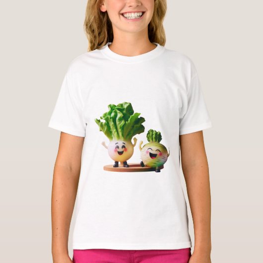 Cute groenten t-shirt (Voorkant)