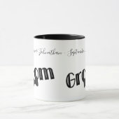 Cute Groom Personalized Wedding Mok (Midden)