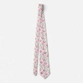 Cute Groomsmen Tulip Flower Stropdas (Achterkant)